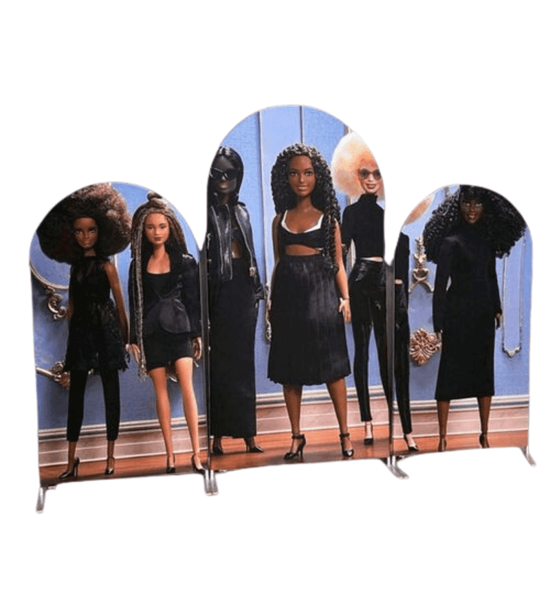 3 pcs Custom Curved Aluminum Backdrop with Black Barbi Covers for Events Weddings Bridal Showers Parties Decoration removebg preview 1