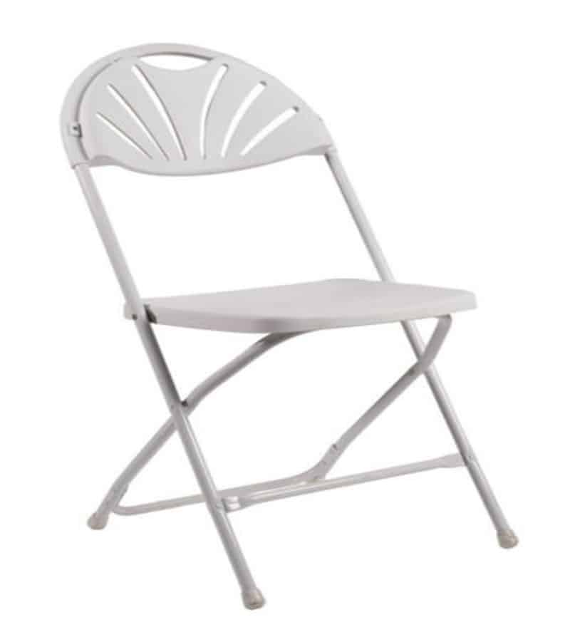 Fan-back Folding Garden Furniture Modern Outdoor Party Chair PP Plastic for Wedding Banquet